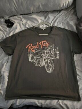 Maurices Road Trip Motorcycle Graphic Tee | Size 3X
